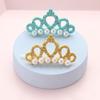 Faux Pearl Cute Crown Shape Bows Pet Hairpins Dog Accessories Pet Grooming Supplies Pets Hair Clips