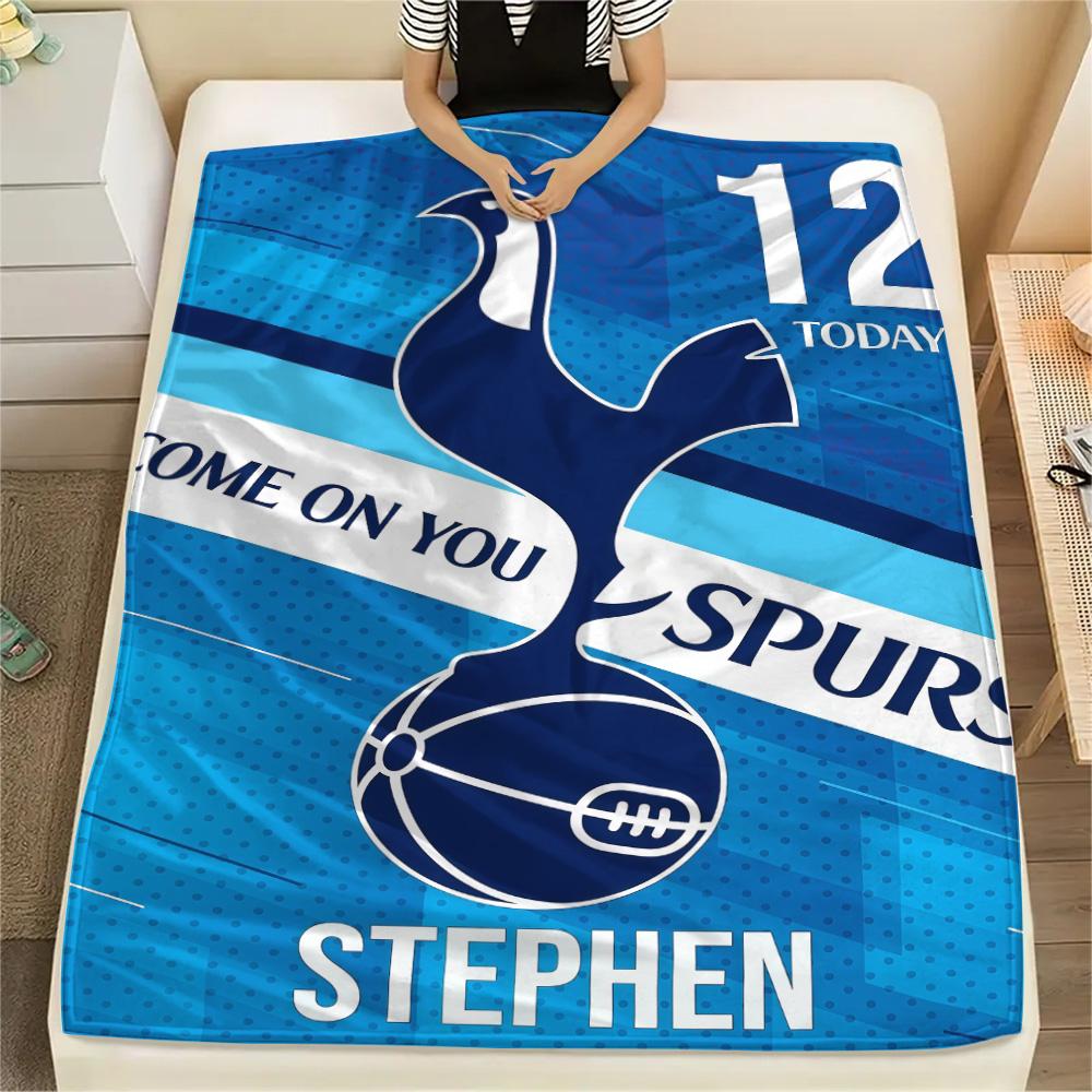 Spurs logo Print FlAannel Blanket, High quality Comfortable for All Seasons, Home Decor, Warmth and Comfort