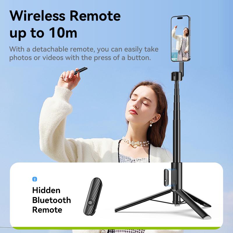 Ulanzi MG-002 Max 1.64m / MG-003 Pro 1.36m Magnetic Phone Selfie Stick Extendable Tripod for iPhone 16 15 14 13 Photograph Vlog 7