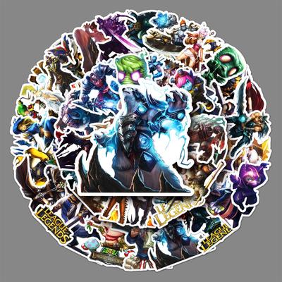 50 Фотографий Граффити League of Legends Персонализированное Украшение Игровой Периферии DIY Скейтборд Чехол для Мобильного Телефона Наклейки для Чемодана