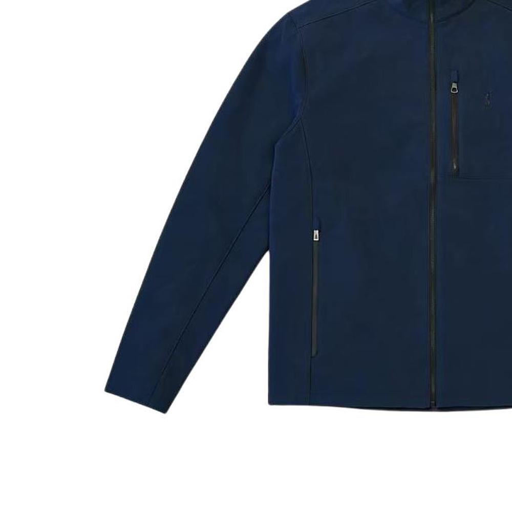 Polo Ralph Lauren Однотонная куртка с вышивкой логотипа, высоким воротником и длинными рукавами Мужские куртки 710851387-004