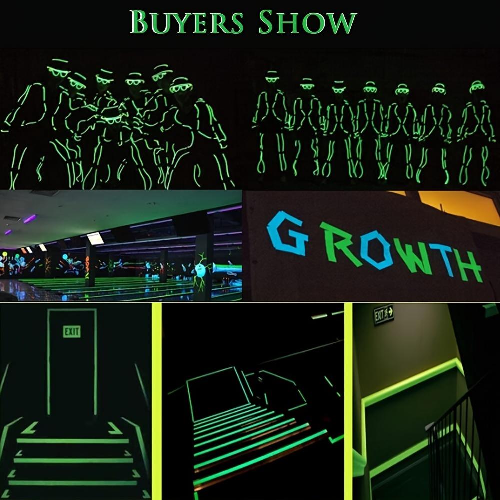 Светящаяся в темноте лента Самоклеящаяся флуоресцентная лента Светящаяся лента Наклейки на стену Украшения для дома, Лента для украшения на Хэллоуин