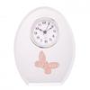 Sophia Pink Butterfly Glass Mantel Clock