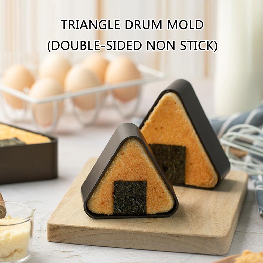 2pcs Triangular Sushi Molds Aluminum Alloy Japanese Onigiri Making Mould Creative Bentoes Gadget Kitchen Accessories