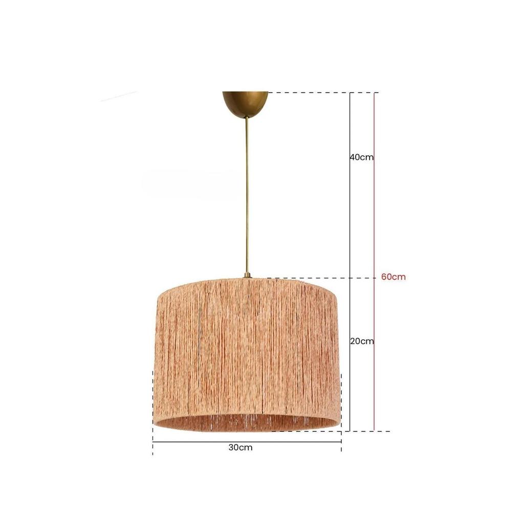 Roue Handmade Pendant Chandelier Natural
