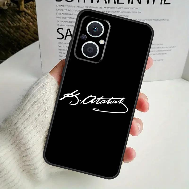 Турция Мустафа Кемаль Ататюрк Чехол Для OPPO Reno 12F 13F 14F 10 11 12 13 14 Pro 8T 7 8 Lite OPPO Find X6 X5 X8 X9 Pro Обложка