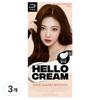 Новая краска для волос Hello Cream, Теплый коричневый, 3 шт.