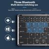 Трехсекционная клавиатура Беспроводная Bluetooth Складная Маленькая клавиатура Подходит для настольных компьютеров и ноутбуков