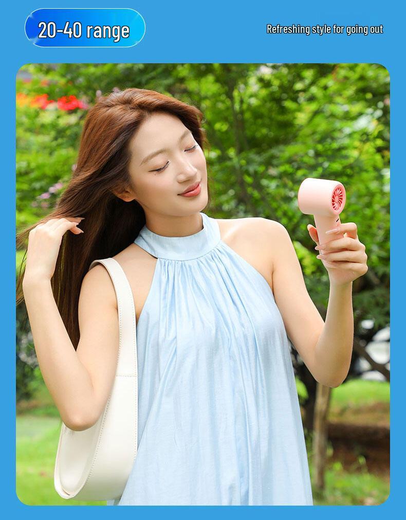 Su Mi Compact Digital Display Portable Silent Fan for Dorm & Office