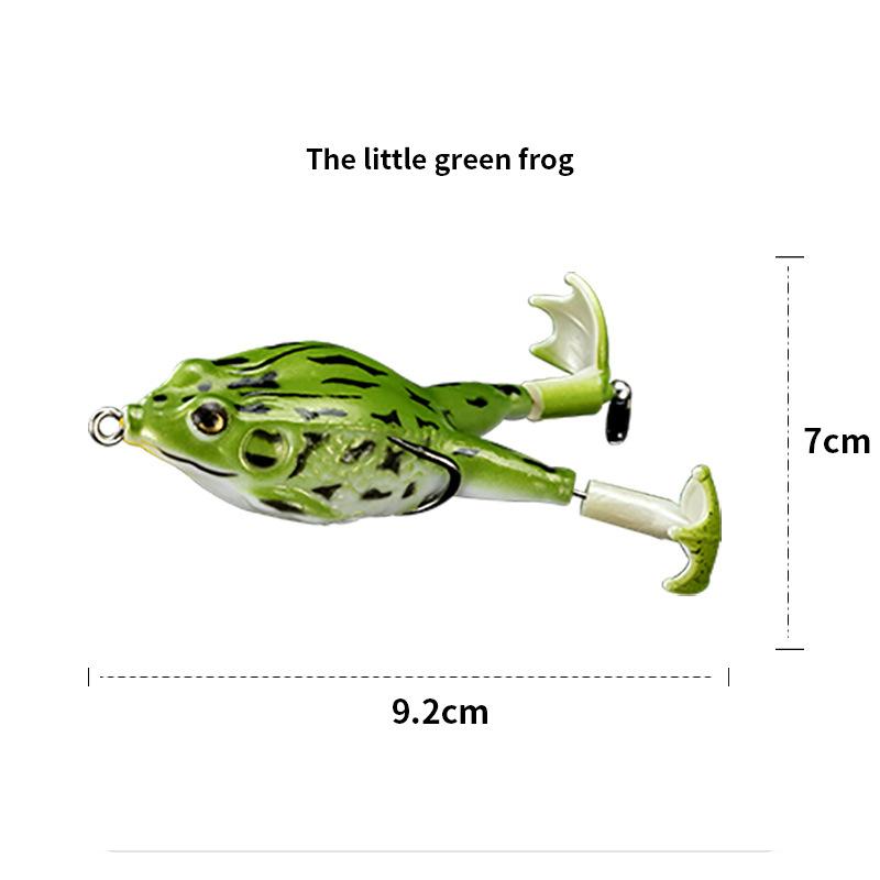 Мягкая приманка-плавунья Propeller Frog Swimbait Lures - реалистичное плавание, прочная конструкция