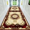 Luxury European Long Corridor Carpet Living Room Decoration High-end Hallway Rug Hotel Aisle Non-slip Floor Mat Customizable