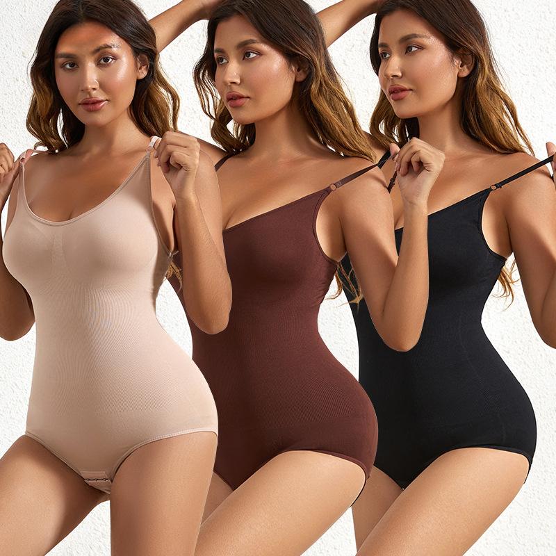 Full Body Shaper Shapewear Sculpting Sleeveless Tummy Control Bodysuit for Women Slim Waist Trainer with Hooks Plus Size
