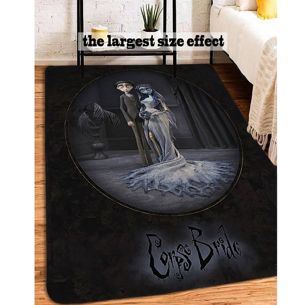 C-Corpse Bride Cartoon Door Mat Washable Non-Slip Living Room Sofa Chairs Area Mat Kitchen Doormat Area Rug