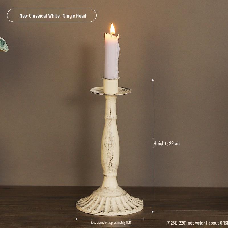 Винтажный французский подсвечник-украшение – Романтический европейский держатель для свечей для декора стола и фотосессий