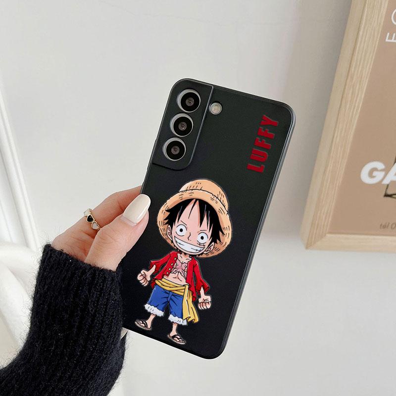 Cute Cartoon Luffy Zoro Ace Phone Case For Samsung Galaxy S26 S25 Ultra S24 S23 S22 Plus S21 S20 FE S26 A37 A57 5G Silicon Cover