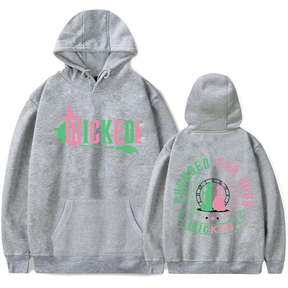 Wicked Changed For Good Hoodies Merch Unisex Fashion Long Sleeve Hoodie Pullover Streetwear Sweatshirt Clothing Fashion Outwear