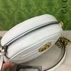 [Pre-Owned] GG Marmont Series Logo Quilted Chain Leather Mini Round Bag - Excellent #TR9T67