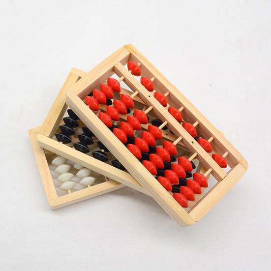 7 колонок, 5 бусин, деревянные счеты, легкие, с гладкими краями, портативные, без запаха, для детей, математический, арифметический, вычислительный инструмент, счетная рамка, образовательная для студентов