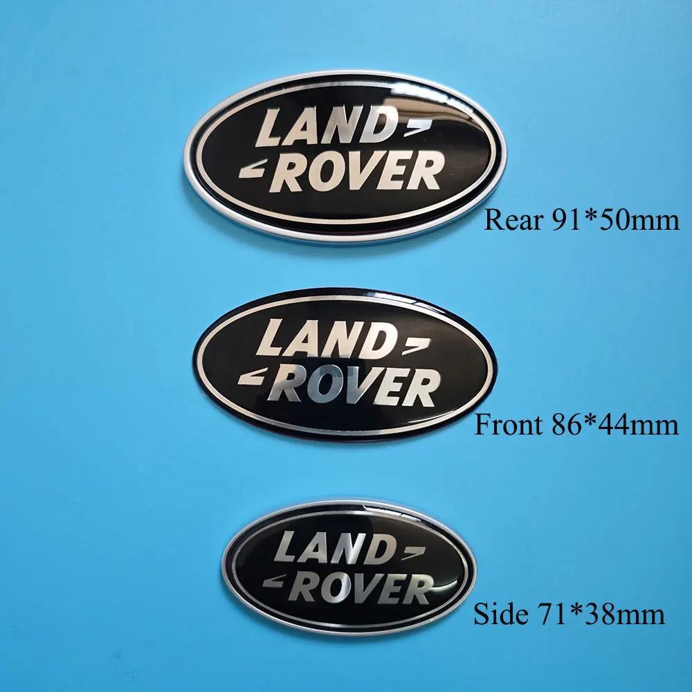 Car Front Grille Emblem Rear trunk Logo Badge Sticker Accessories For Land Rover Discovery 2 3 4 Range Rover Freelander SVR XS1