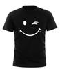 Smile Wink - Mens Funny Novelty Tee Top Gift T Shirt All Sizes Black Blue Tshirt