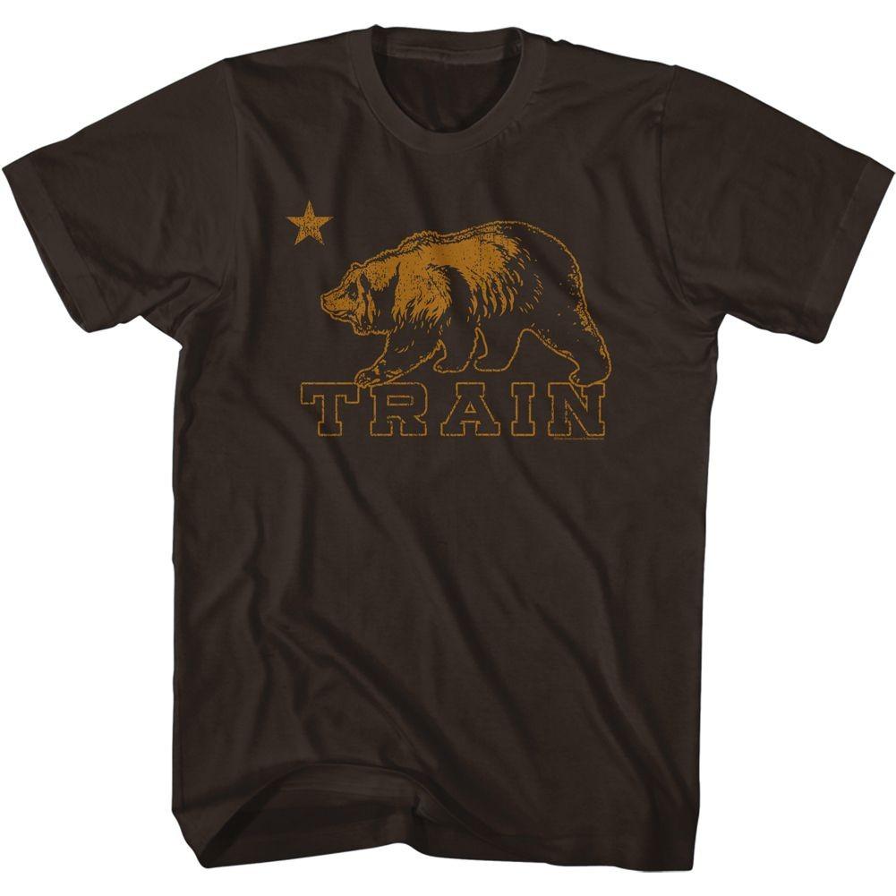 Train Bear Dark Chocolate Music Shirt