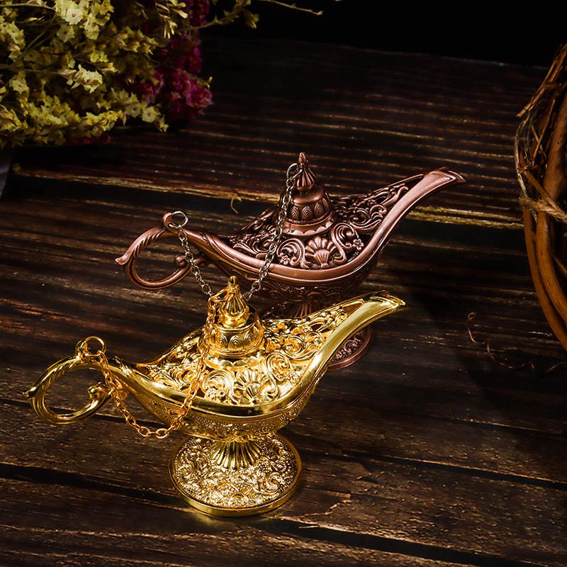 Полая сказка Лампа Аладдина Желание Чайник Ретро Домашние украшения для ароматерапии
