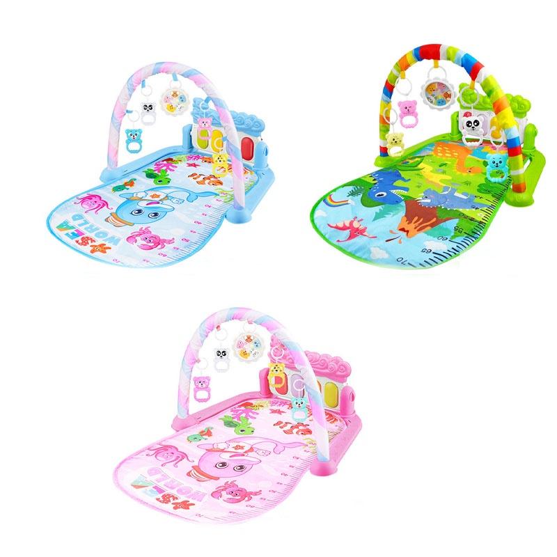 Fitness Newborn Rack And Interactive Pedal Piano Toy With Lights Music And