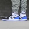Jordan 1 Mid SE Белый Черный Королевский GS BQ6931-102