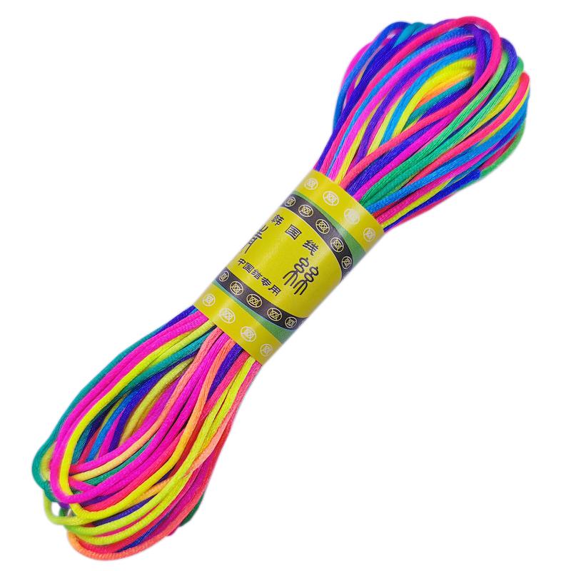 Высококачественный браслет, плетеная веревка, новая, 20 м/рулон, 2 мм, нить, китайский узел, сделай сам, кисточки, шнур макраме, нить Шамбала, ювелирные аксессуары