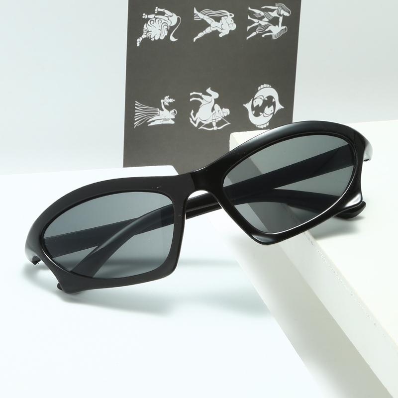2 ШТ. Спортивные Солнцезащитные Очки Женские Y2K Тренды Панк Солнцезащитные Очки Мужские Ретро 2000-е Роскошный Бренд Цельные Специальной Формы