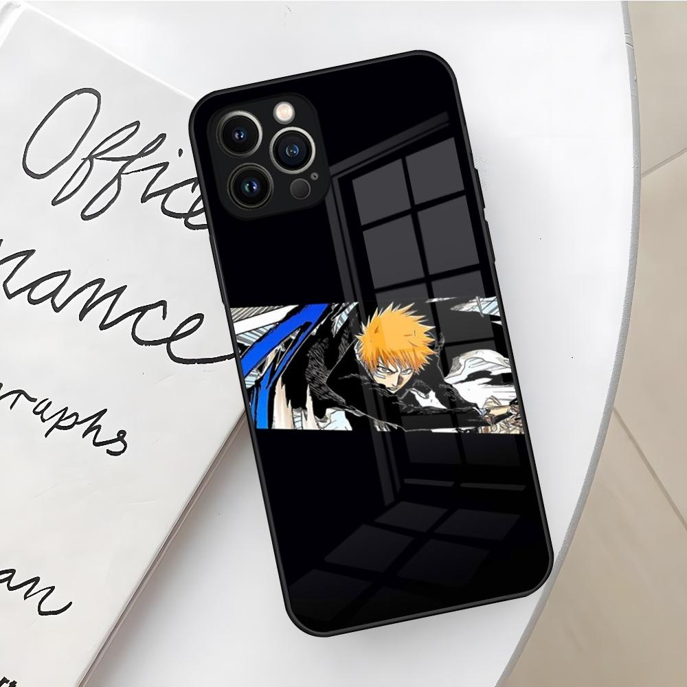 Чехол для телефона Bleach Kurosaki Ichigo для Iphone 17 16 Air 15 14 12 11 13 Pro Max Mini X Xr Xs Se Puls стеклянная крышка