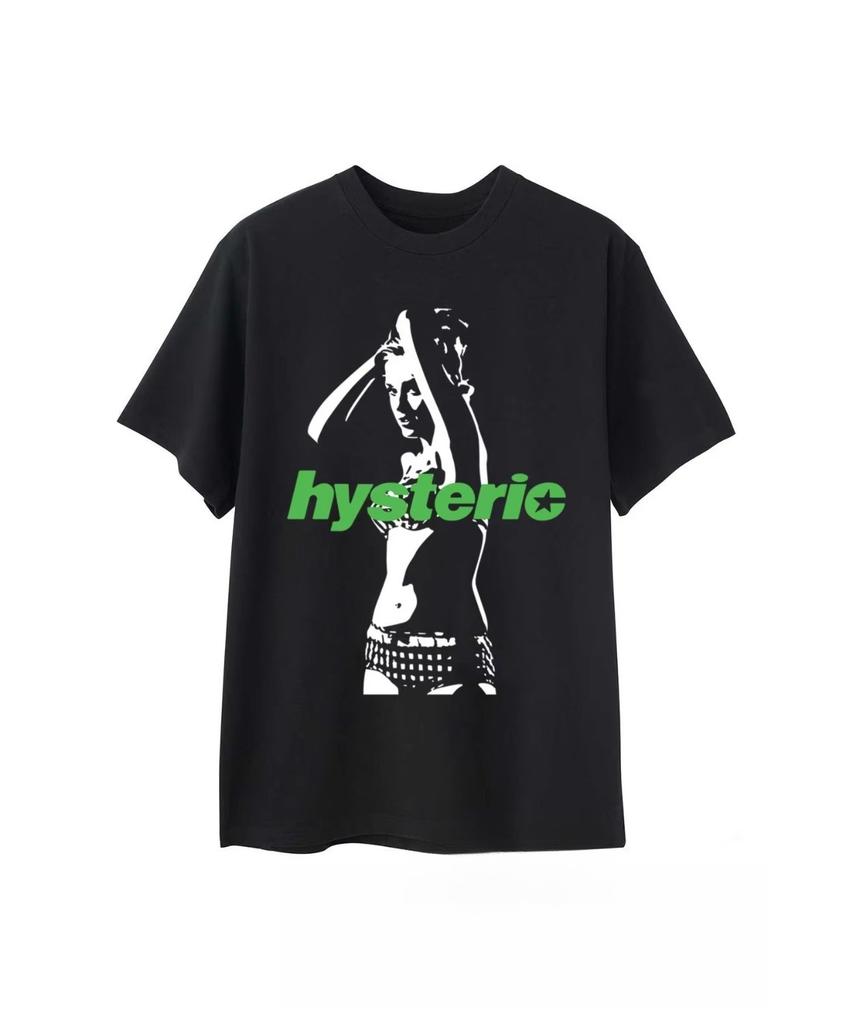 Лето Новые Высококачественные Графические Футболки HYSTERIC с Принтом Мужские и Женские С Коротким Рукавом Высококачественные Футболки Уличная Одежда