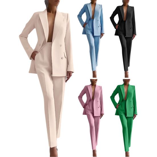 Женский костюм-двойка Деловой пиджак Элегантный комплект с юбкой-карандаш Профессиональные офисные наряды