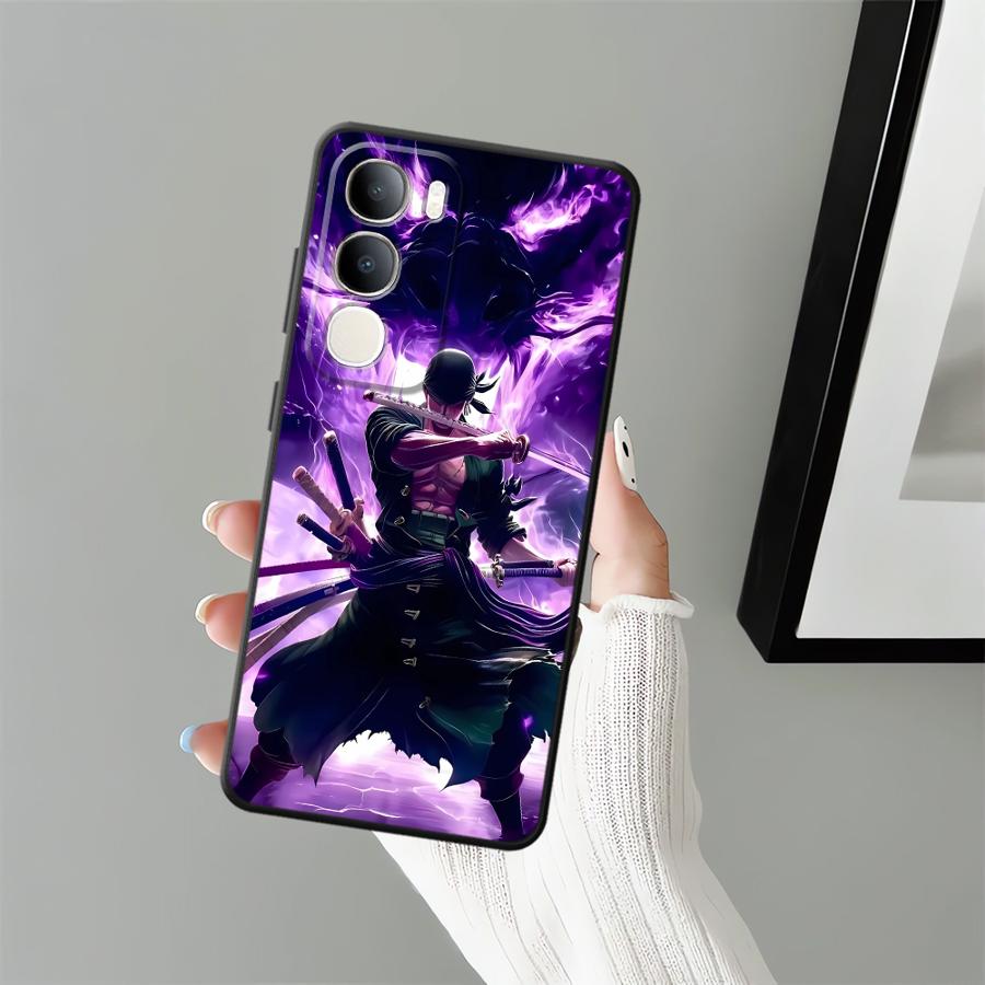 Чехол для телефона One Piece Зоро для Vivo Y71 Y91 Y51S Y78 Y53S V25 V30 Y50 Y95 Y75 Y81 Y52S Y93 V21E V23 V29 V27