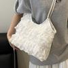 2025 Summer Leisure Vacation Fairy Lace Mesh Tote Bag Axillary Shoulder Satchel Large Capacity Commuter Women's Bag
