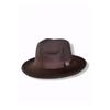 Коричневая жесткая ковбойская шляпа Feder