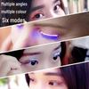 LED Luminous Flashing Eyelashes: Six-Mode Night Light False Lashes - Halloween Non-Grafting Style