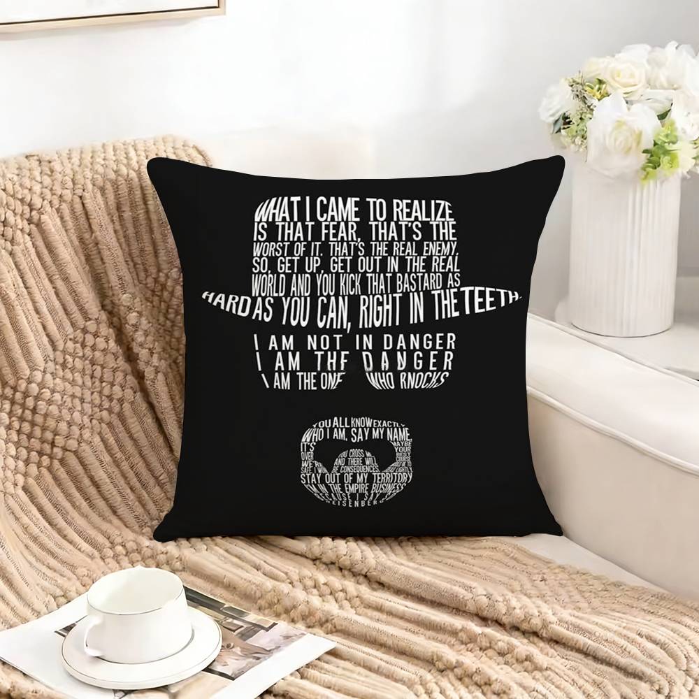 BBreaking Bad HHeisenberges Square DoubleSided printed Pillow Case Bedroom Bedside Pillow Sofa Cushion Cover