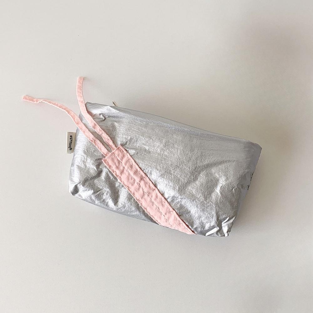 1 шт. Милый пенал с бантиком, Корейский милый стиль, Мягкий на ощупь, Чехол-органайзер для ручек для канцелярских принадлежностей, Студенческий школьный подарок