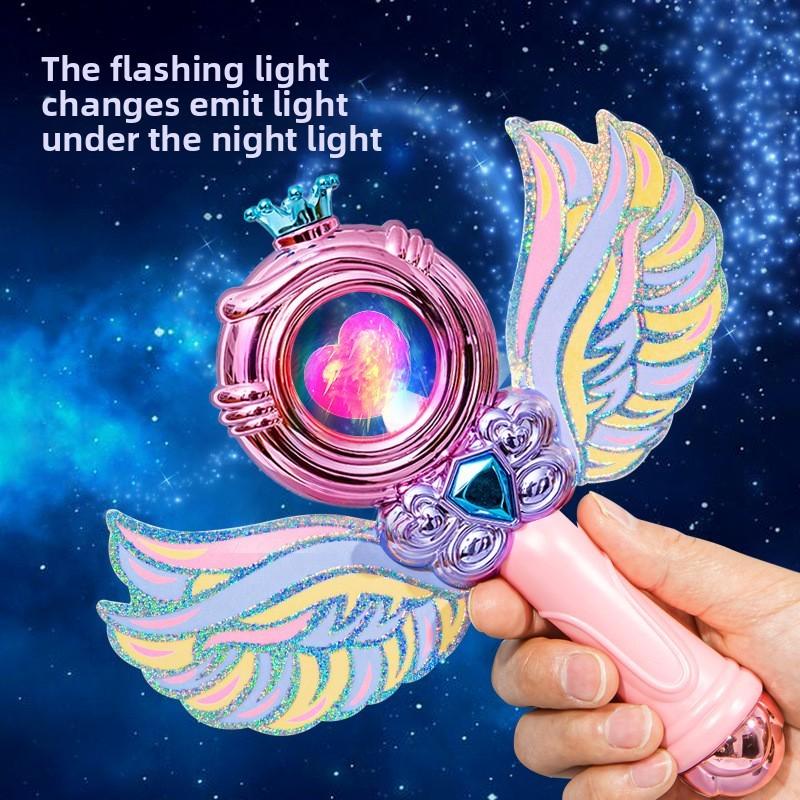 Волшебная палочка с крыльями для девочек, светящаяся в темноте, подарок принцессы для детей