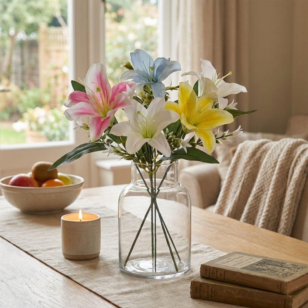 Plastic Artificial Flower Branch Real Touch Wedding Bouquets Silk Fake Bouquets Home Decor