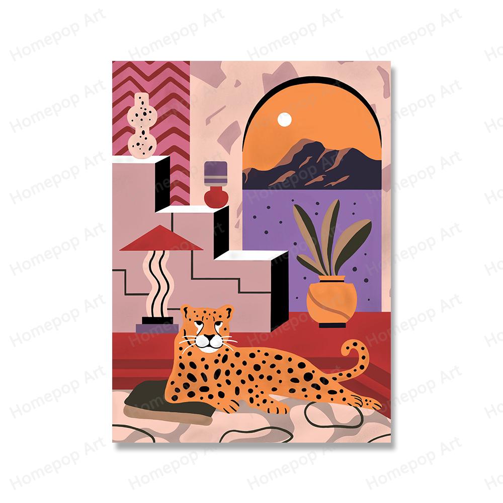 Тигровый рай, лес, животное, настенная живопись на холсте, абстрактные постеры с изображением гепарда и принты, фотографии для гостиной, украшение для дома