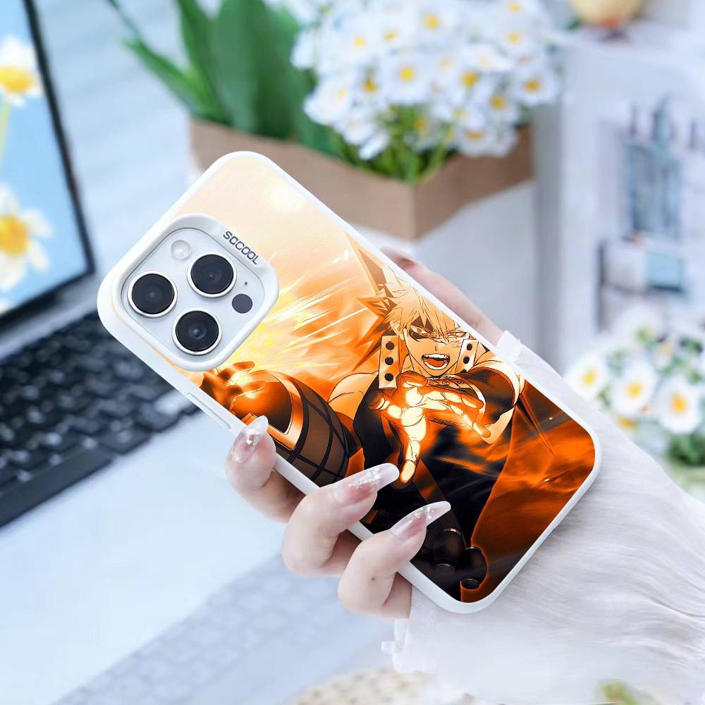 Чехол для телефона Katsuki Bakugo p-Hero Academia Для iPhone 17,16,15,14,13,12,Pro MAX Черный Матовый Ударопрочный Чехол