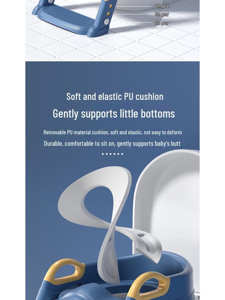 Складная детская лестница для приучения к горшку с поручнями - Ступенька для мальчиков и девочек