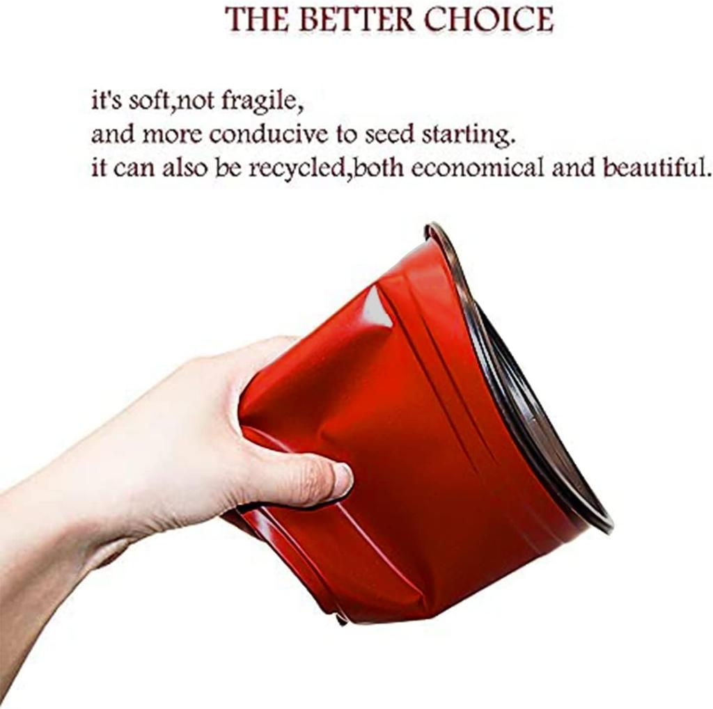 100 шт. Пластиковые горшки для рассады растений, многоразовые горшки для рассады растений, контейнеры для цветущих растений, горшки для выращивания рассады для садов