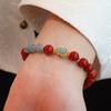 Natural Nanhong Agate Bracelet Fashion Women Daily Jewelry Lucky Gift