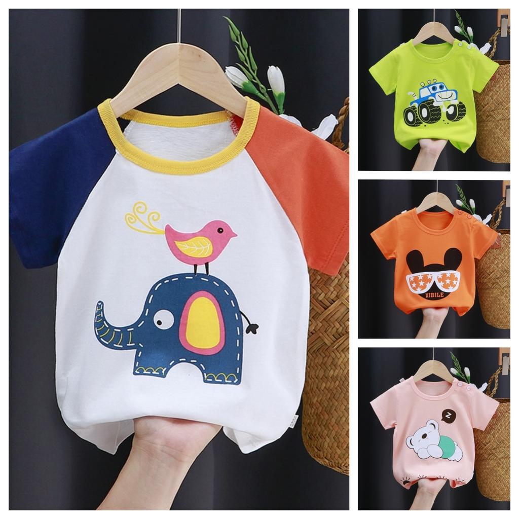 Children's Short Sleeved T-shirt, Pure Cotton Baby Summer Top