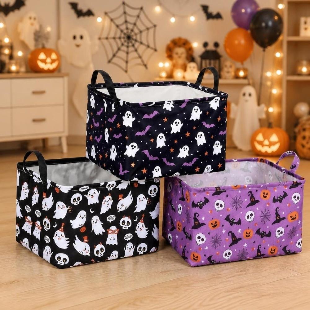 Ghost Clothes Storage Box Pumpkin Sundries Organizer Practical Laundry Basket Household