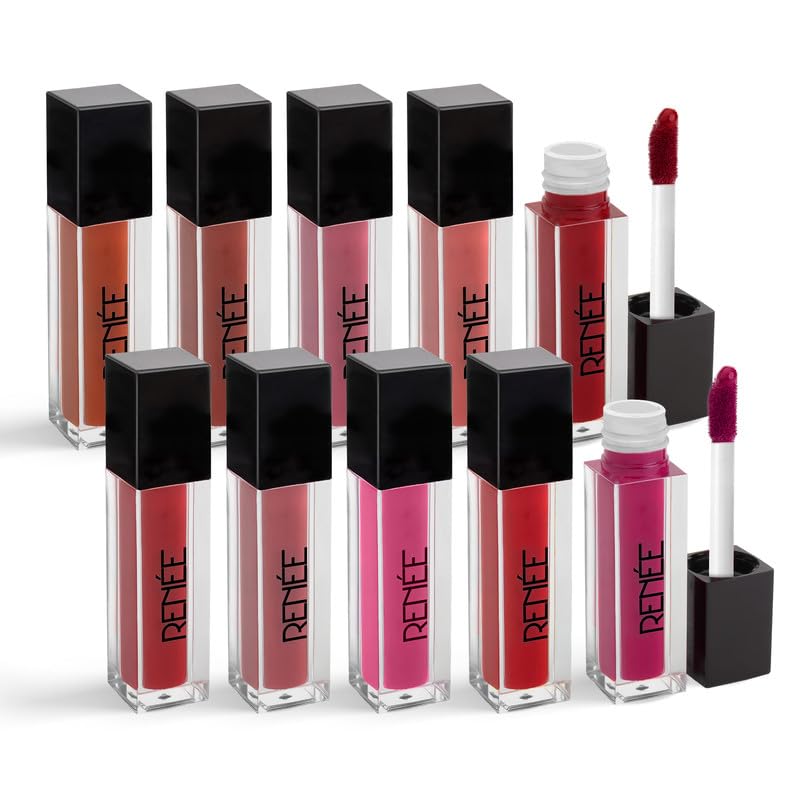 RENEE Stay Forever Matte Liquid Lipstick Combo — устойчивая к переноске, дорожный набор из 10 шт.