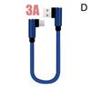 25 см USB-Type C короткий зарядный кабель 3A шнур для быстрой зарядки колено 90 градусов USB C Micro USB кабель для Xiaomi Samsung